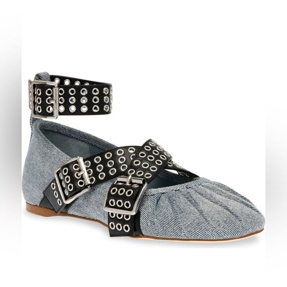 Steve Madden Bryar Ankle Strap Flat - Picture 1 of 7